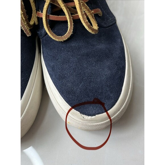 Polo Ralph Lauren Keaton Chukka Sneakers Hi Top Navy Men Sz 8.5 Suede Leather main image 9